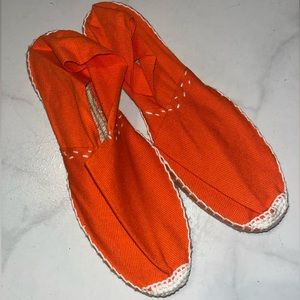 Orange Spanish Espadrille Flats size 40